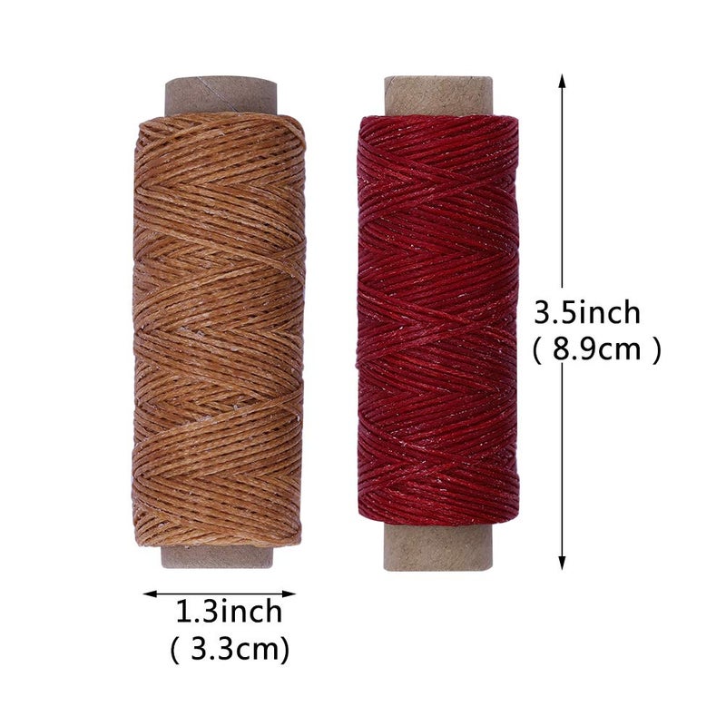 BUTUZE 660 Yards Leather Sewing Waxed Thread - 150D 55Yards Per Spool Stitching Thread for Craft DIY, Bookbinding, Shoe Repairing, Leather Sewing - Image 2